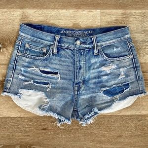 American Eagle High Rise Denim Shorts size 6